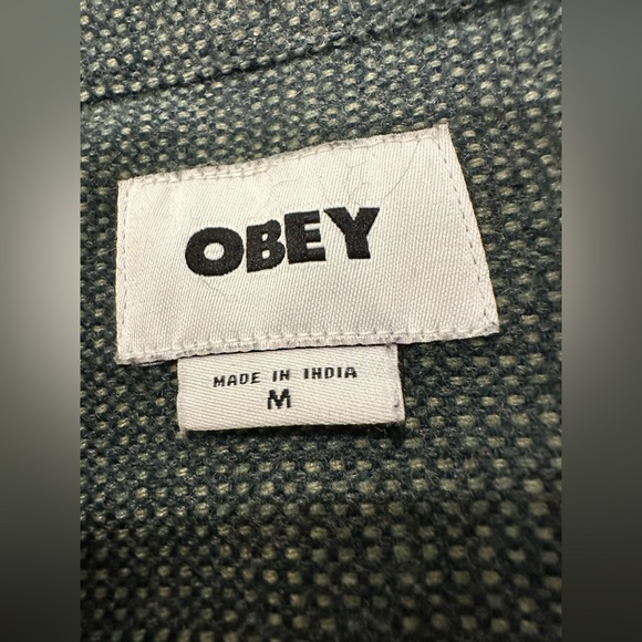 Obey Textured Gray Shirt - Picture 3 of 5